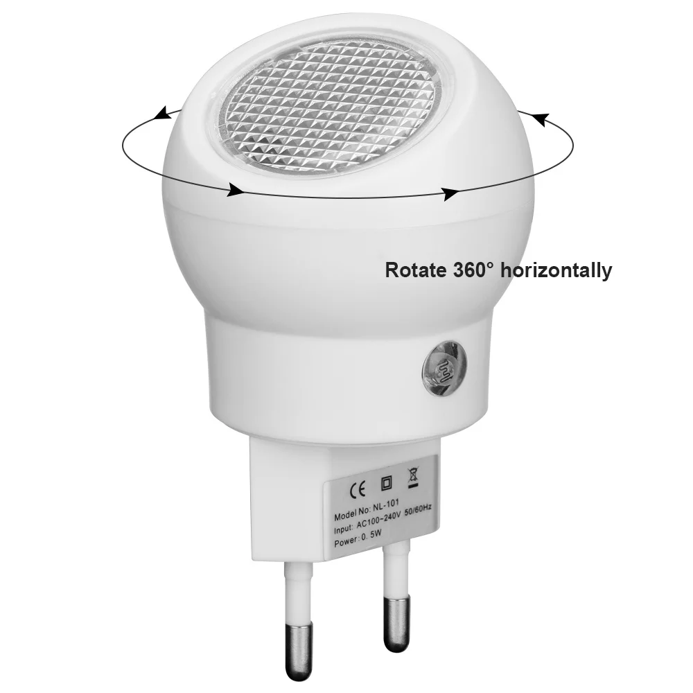 

360 Rotating 110V Wireless Children Lamp Night Light LED Bedside Lamp 220V Baby Light Sensor Bedroom Lighting EU Plug
