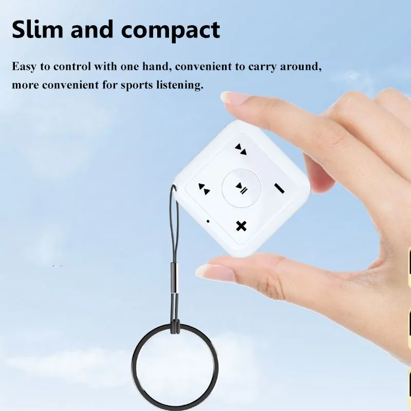 Mini Pocket Bluetooth MP3 Player Wireless Hifi Sound Music Walkman Type-C Rechargeable Compatible with Bluetooth Headset TF Card