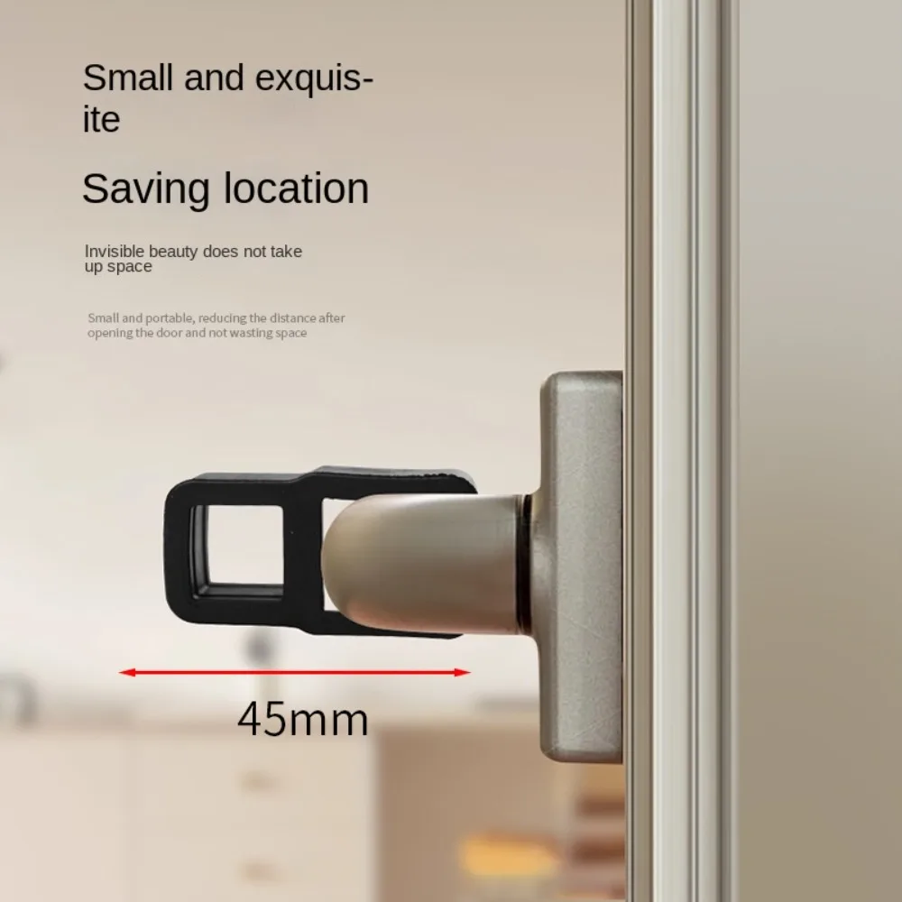 2Pcs Door Handle Anti-collision Pad Silicone Door Stopper Creative Square Anti-damage Wall Furniture Protector Hardware