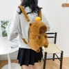 Kawaii Fashion Plushie Doll Fur Bag Capybara Plush Backpack Children's Bag Shoulder Bag Mini Knapsack Bags Gifts For Girlfriend 2