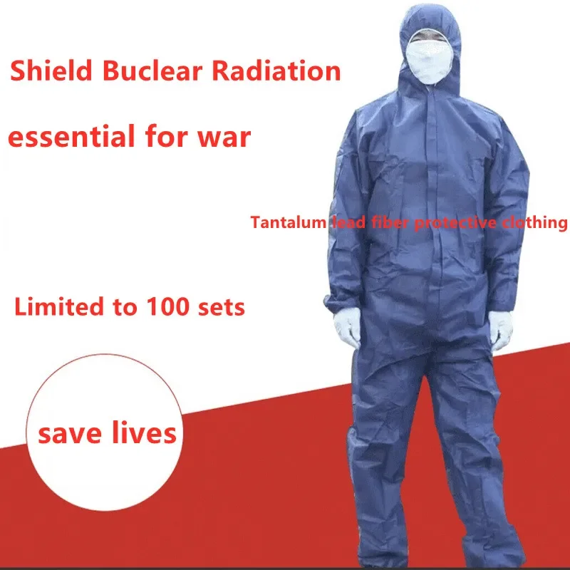 Tantalum Lead Fiber Material Nuclear Radiation Protective Clothing Table Anti-Radiation Antitin Face Gas Defense Mask 2