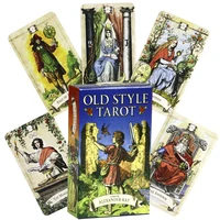 Old Style Tarot Cards For Family Party High Quality Fortune Telling Divination Tarot Deck 78 Cards Deck With PDF Guide Card Game 1