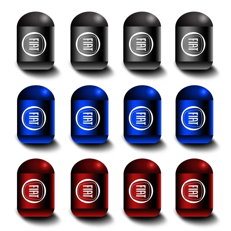 피아트 아바스 두카토 브라바 마레아 세디치 바르케타 탈렌토 브라보 세이첸토 500 푼토 판다 티포용 자동차 타이어 캡 밸브 스템 커버