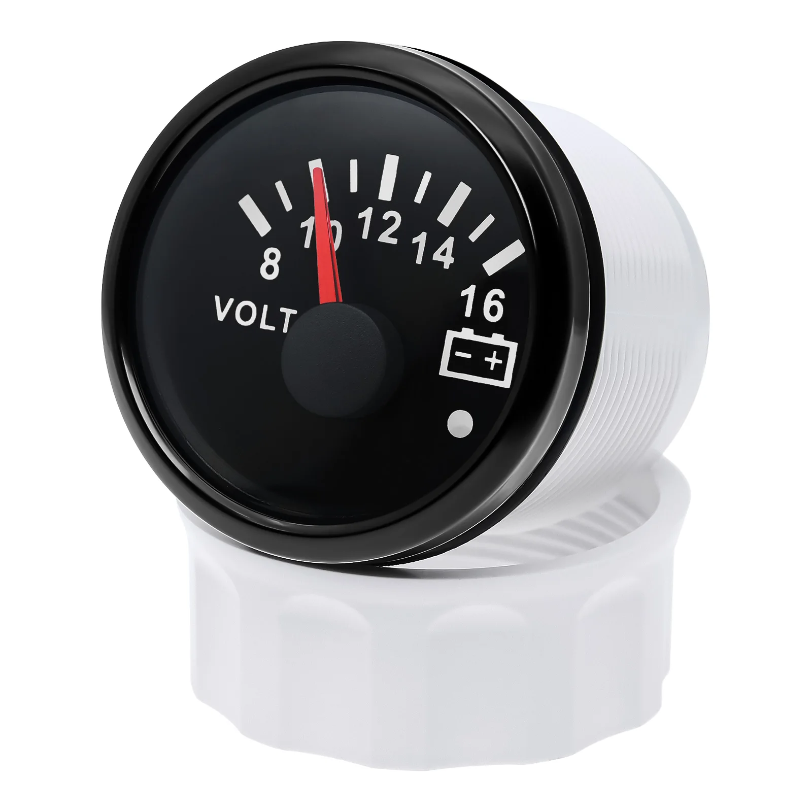 7 Color Backlight 52mm Voltmeter with Alarm 8~16V VOLTS 18~32V Voltage for Gasoline Diesel Automobile Car Marine 12V 24V