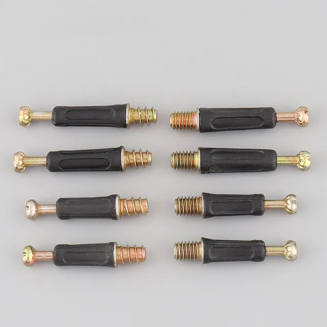 10/20Db Bútor Csavar Három-Egy-Egy Excentrikus Kerékanya Csatlakozó M6 Hosszúság 32 35 40 Mm-Es Ruhák Cabine Desk Link Rögzítő - Image 2