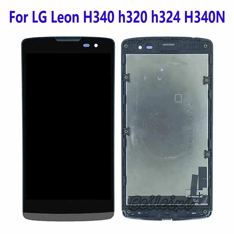 For LG Leon H340 H320 H324 H326 MS345 C50 H342 H340N LCD Display Touch Screen Digitizer Assembly