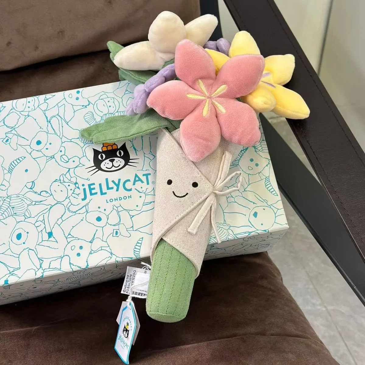 

Свадебная плюшевая Цветочная кукла, веселая искусственная милая плюшевая игрушка, подарок на день рождения, Рождественское украшение