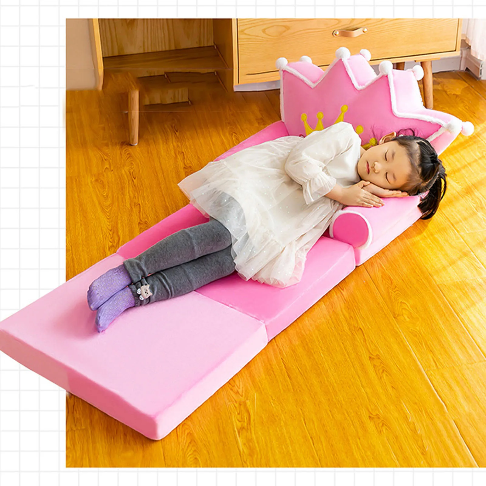 Foldable Kid Sofa Backrest Armchair Cover Plush Cartoon Children Lazy Sofa Flip Open Cover For Living Room Bedroom children sofa