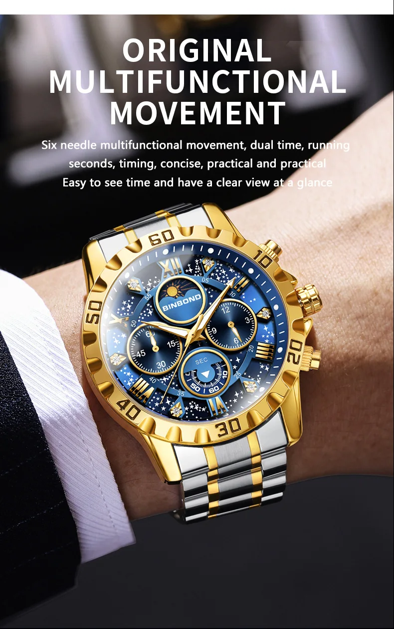 BINBOND B7741 Men's Watch description image 14