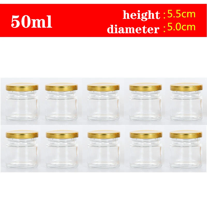 Small Glass Jars with Lids, 1.5 oz Mini Honey Jars, Candle Jar for Candle  Making for Gifts, Crafts, Spices, Wedding, Party Favor - AliExpress