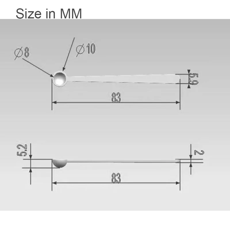 100pcs/lot 0.3ML Tiny Plastic Measuring Scoop 0.15 gram Measure Spoons  150mg Micro Spoon 0.15