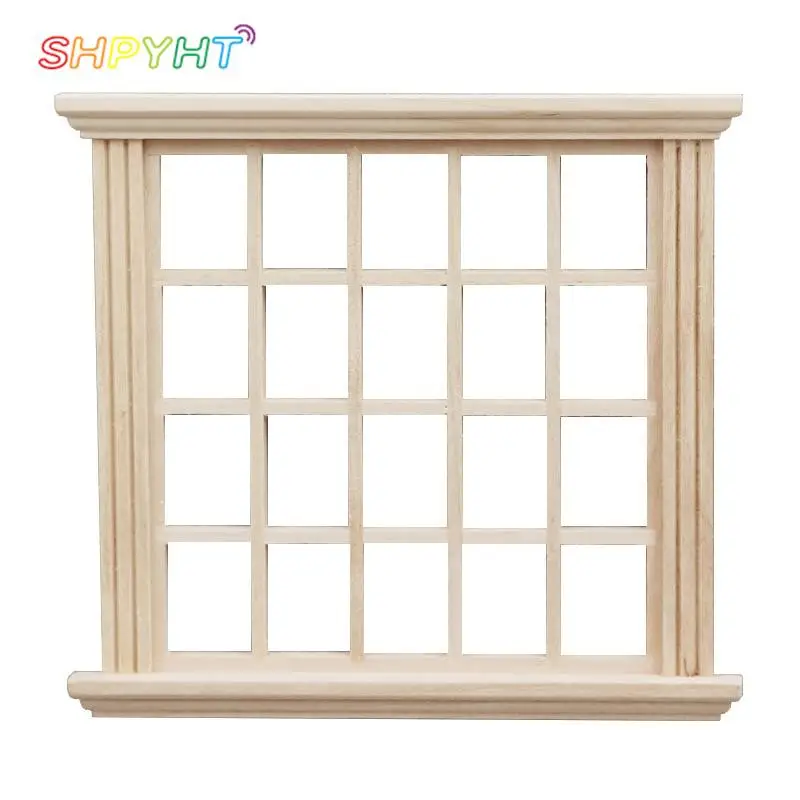 

1pc 1:6 1:12 Scale Dollhouse 20 Grids Square Window Frame Model Dollhouse 20 Pane Windows Dolls House Mini Furniture Accessories