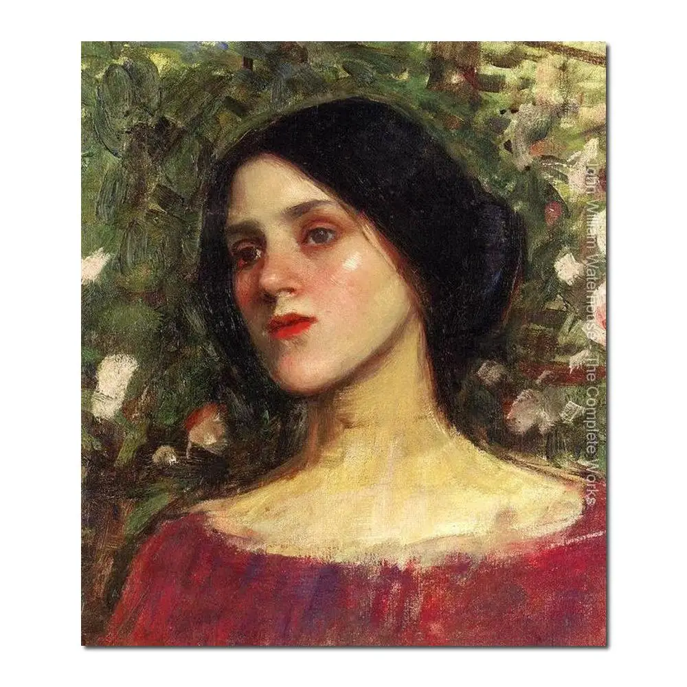 

Фотофон с изображением розы бower John William Waterhouse, высокое качество, ручная роспись