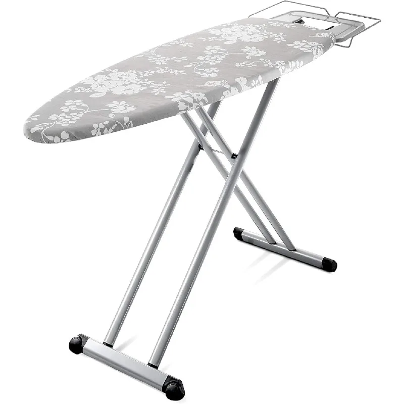 

Bartnelli Luxury Ironing Board Extreme Stability Made in Europe Steam Iron Rest Adjustable Height Foldable European Made Gray