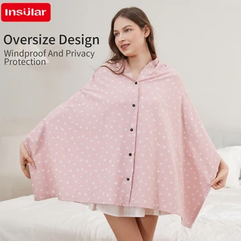 Mother Outing Breastfeeding Cover Cotton Baby Feeding Nursing Covers Adjustable Privacy Breastfeeding Apron Stroller Blanket