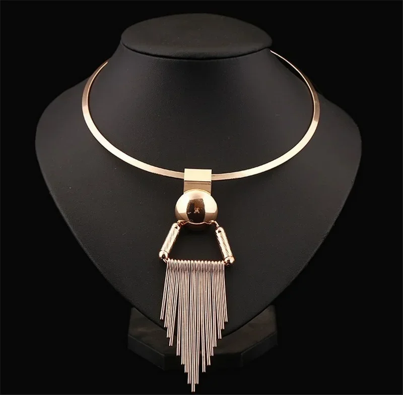 

Collar Alloy Tassel Fashion New Womens Necklace Ornaments African Beads Jewelry Womens Party Accessories Jewelry