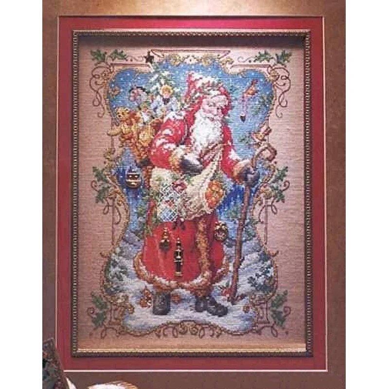 Top Quality Beautiful Counted Cross Stitch Kits Santa Claus Christmas Gifts Diy Embroidery Needlework