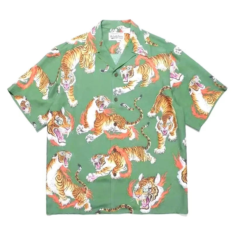 トップス 25ss WACKO MARIA TIGER SHAWAIIAN SHIRT Leopard Hawaiian Shirt 25SS-WMS-HI01 | WACKOMARIA 2025