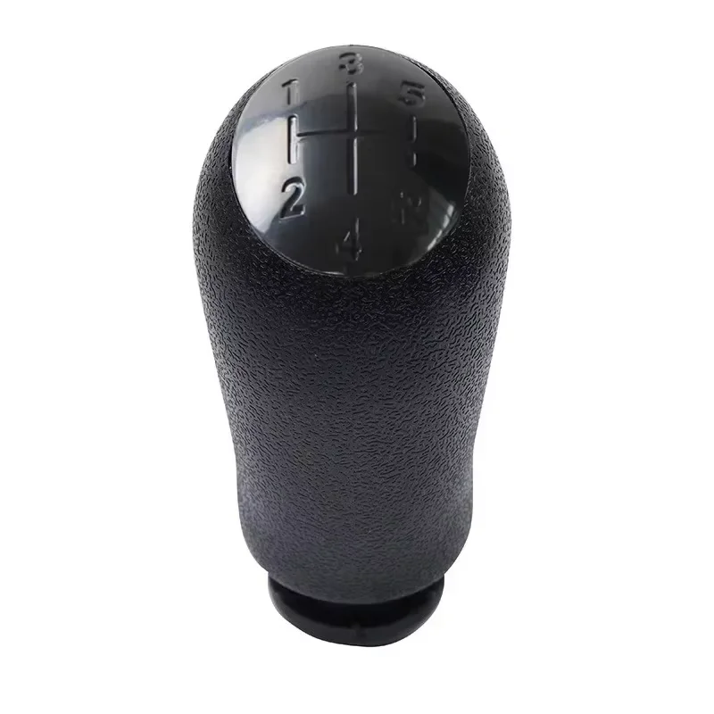 Universal 5-Speed Black Gear Shift Knob with Dust-Proof Cover