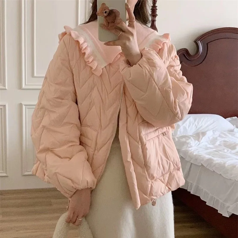 2023 New Women Down Jacket Winter Coat Female Short Parkas Warm Leisure Time Fashion Outwear Given To Philandering  Overcoat