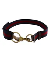 Ralph Lauren | Horsebit Strap Belt in Blue/Red Nylon 1