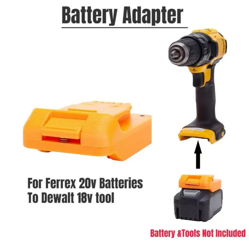 Aldi Ferrex Activ Energy 20v 40v용 배터리 어댑터 Dewalt 18v 20v 도구 커넥터로 변환(도구 및 배터리는 포함되어 있지 않음)