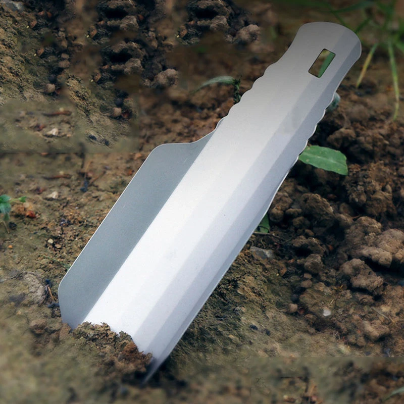Titanium Camping Shovels Outdoor Compact Poop Shovel Trowel Ultralight
