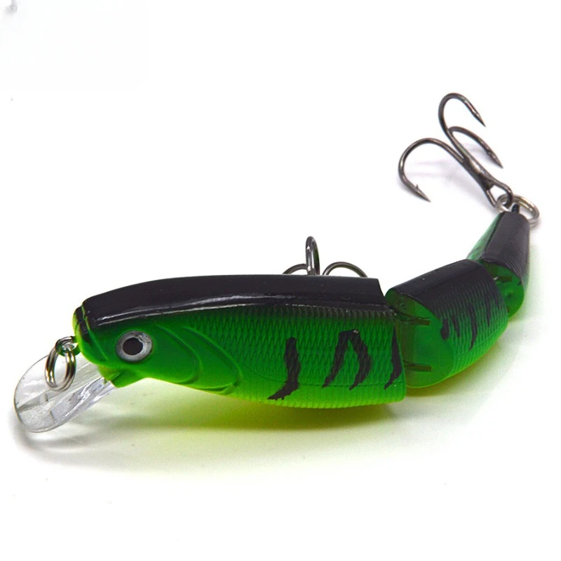 

1 шт. жесткая рыболовная приманка для морского окуня, 3D рыболовные шарнирные воблеры, лазерный Джеркбейт в виде гольяна, щуки, искусственная рыба