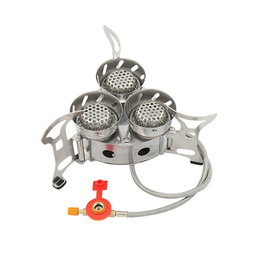 Camping Gas Burner Portable Camping Split Stove Gas Burner 11000W High Power Outdoor Cooking Gear With Storage Bag For Hiking Emergency Use
