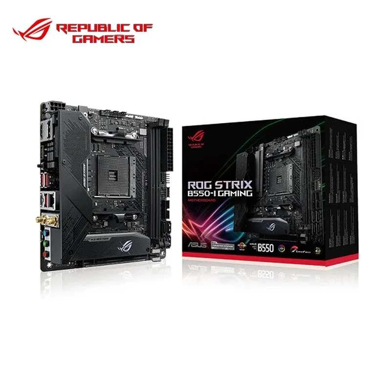 ASUS New ROG STRIX B550-I GAMING Wi-Fi 6 Mini ITX B550 2 x