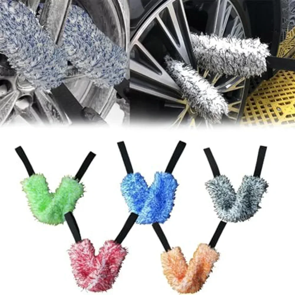 Microfiber Multi-Use Cleaning Tool-Crevice Cleaning Brush, Wheel Clean Brush Microfiber Multi-Use Tool Car Accessorie
