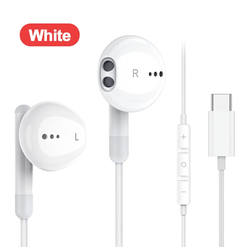 USB-C HiFi Bass Stereo Wired In-Ear Headphones