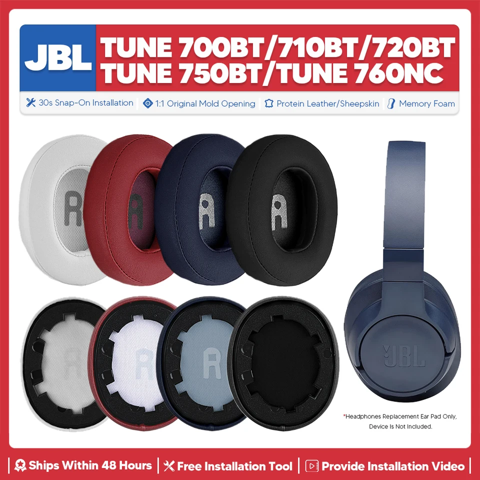 1Pair Sponge Ear Pads for JBL Tune T700BT T710 720 T750BTNC T760NC