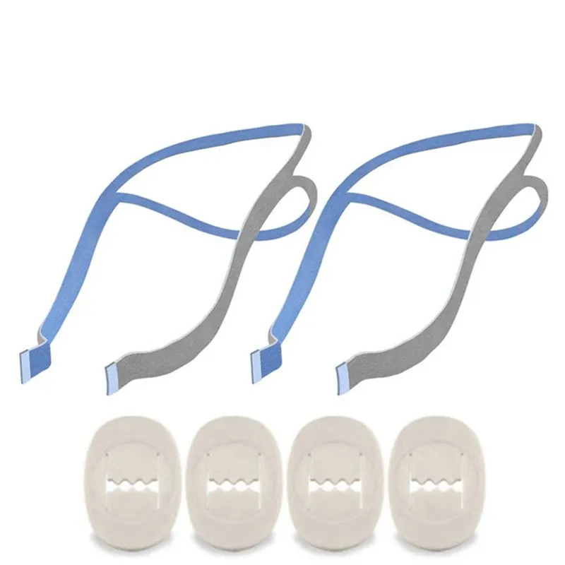 Adjustment Clips And Headband For Resmed AirFit P10 Nasal Pillow CPAP Mask Headgear 4 PCS 2PCS CPAP Nasal Mask CPAP Full Face Mask