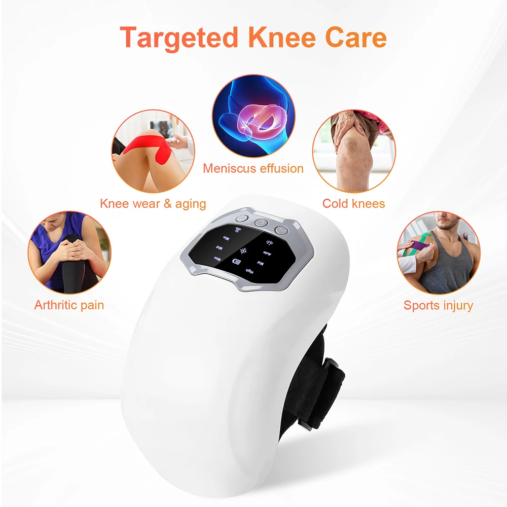 Smart Knee Massager 3 Levels Heating Massage Relieve Knee Shoulder Elbow Stiff Relax Hot Compress Vibration masajeador