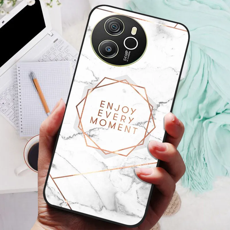 Blackview SHARK 8 Silicone Soft Back Case - Black Lion Wolf Design