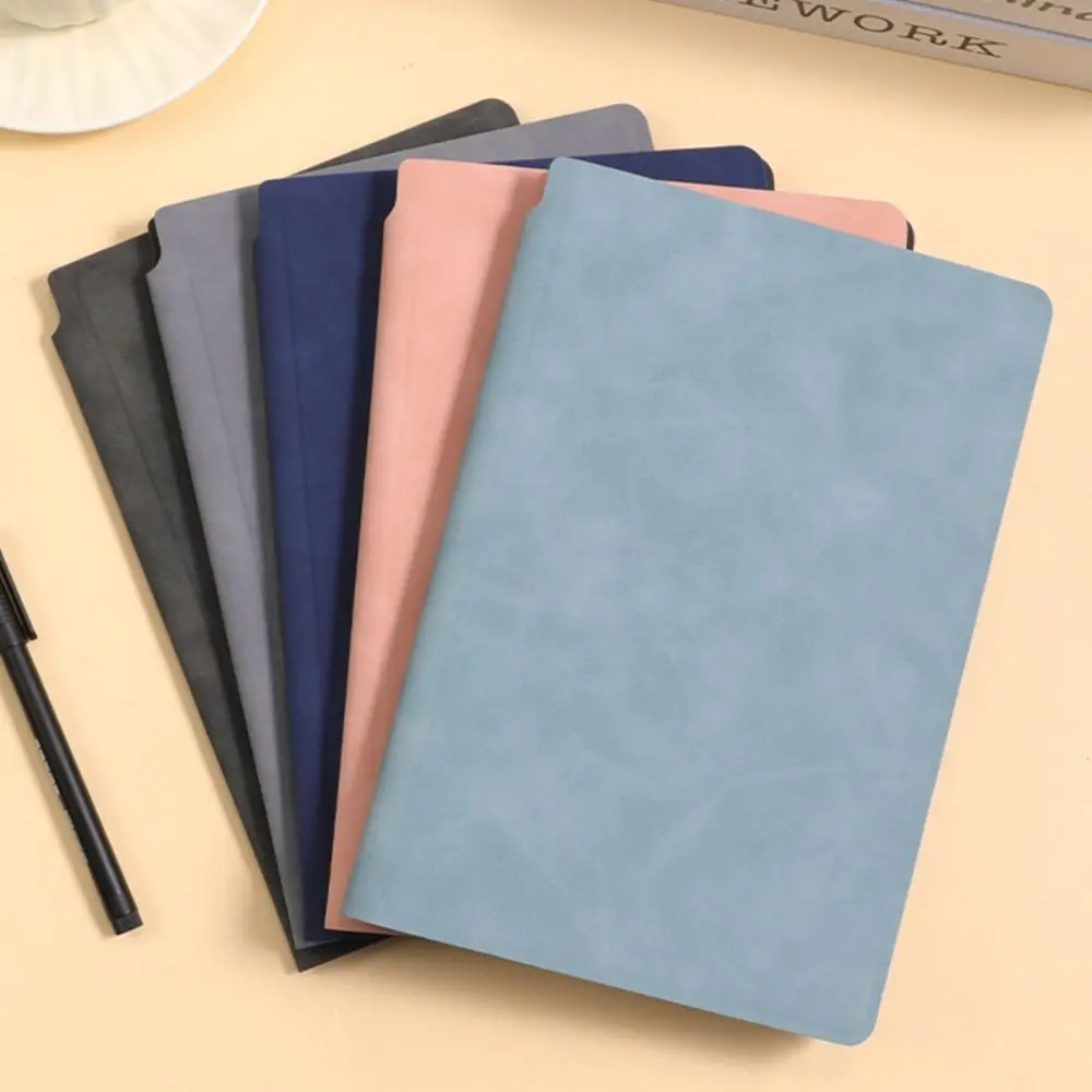 Reusable A5 Whiteboard Notebook With Erasing Cloth Leather Erasable Whiteboard Draft With Whiteboard Pen Stationery Memo Pad image