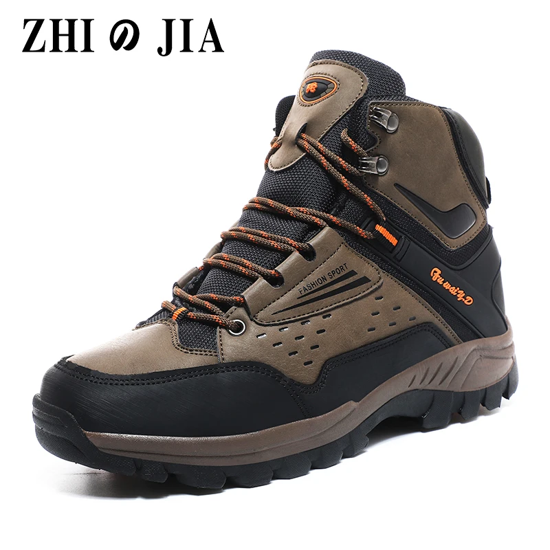

2023 Top Quality Outdoor Hiking Shoes Men Winter Waterproof Non-slip Casual Snow Boots Mountain Climbing Trekking Boots Large 47