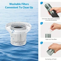 Wireless Car Vacuum Cleaner Wireless Handheld Vacuum Cleaner Strong Suction Auto Vaccum Cleaning Desktop Cleaner 4