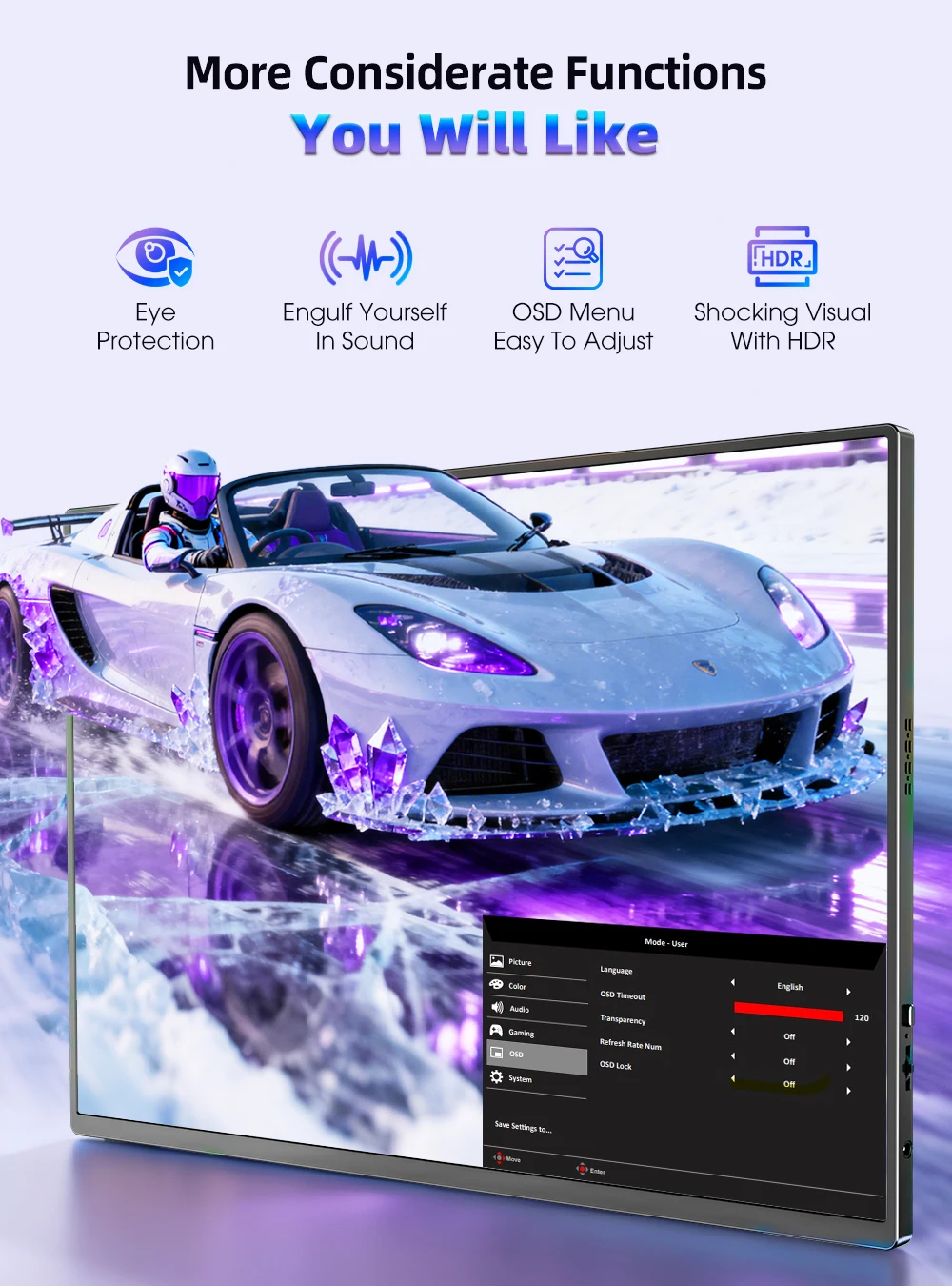 UPERFECT 2K 16インチ　144hz ポータブルモニター 楽天市場】【コスパ抜群】モバイルモニター 2K 16インチ 100%sRGB 10億