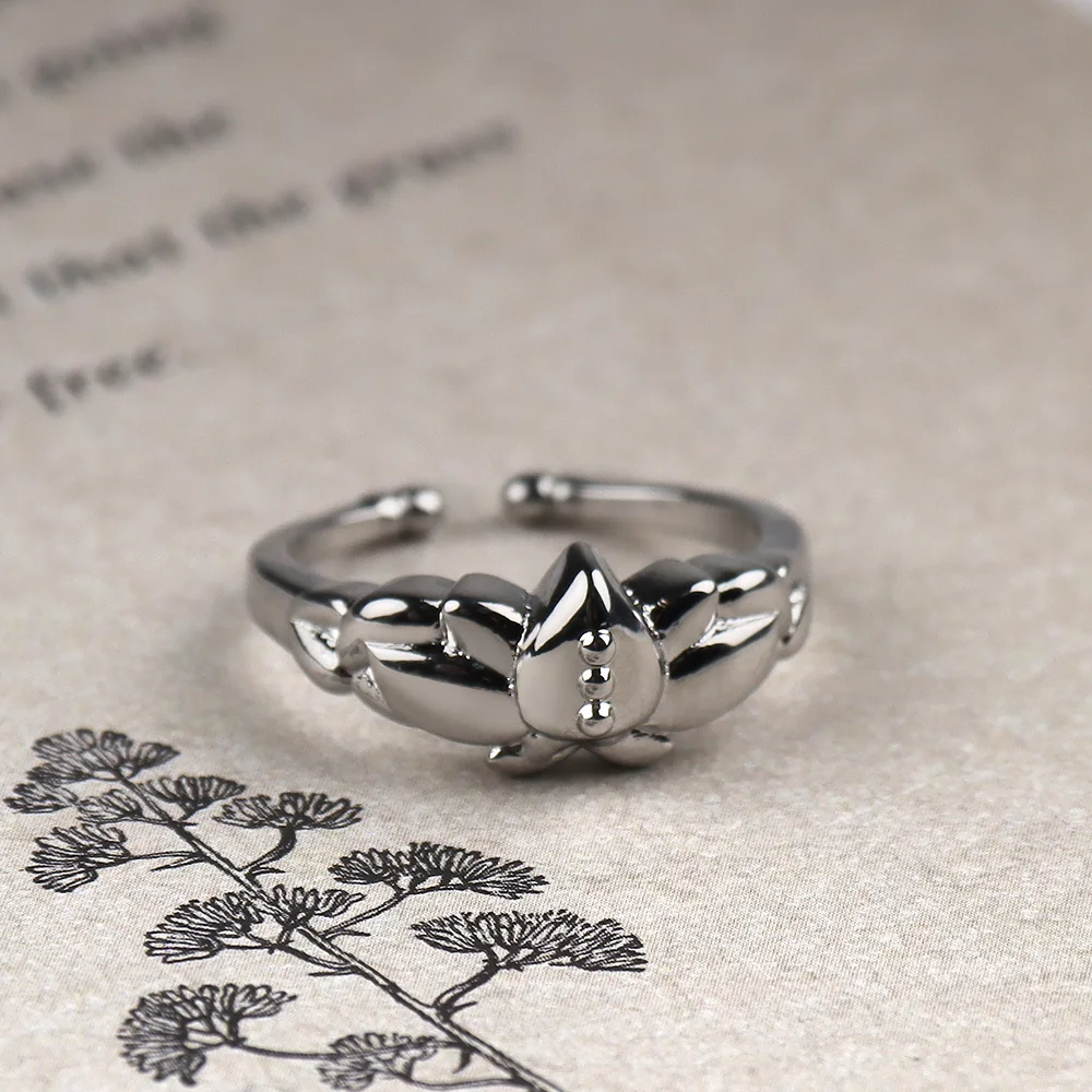 Anime Frieren Ring Frieren Himmel Cosplay Adjustable Metal Rings Unisex Jewelry Pendant Accessory Fans Gift 5