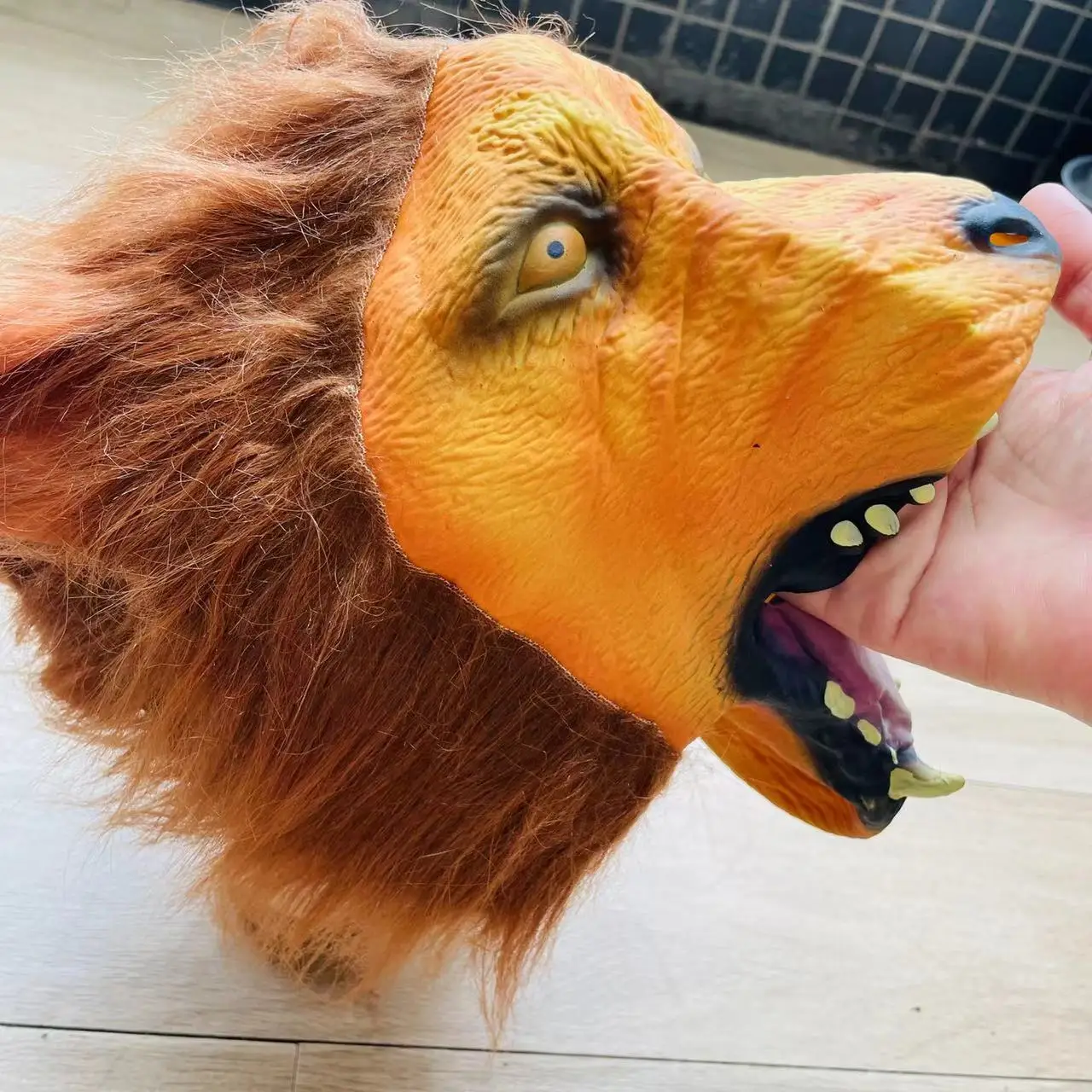 Old Lion mask Cosplay Mask Animal Cos Accessory Kid Halloween Holiday Gift Carnival Party Funny Mask Cospaly Heargear