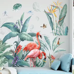 Pegatinas de pared de orquídeas púrpuras, decoración de dormitorio, pegatinas  decorativas de PVC extraíbles, pegatinas de pared de vinilo, 50x70cm, 1  unidad - AliExpress