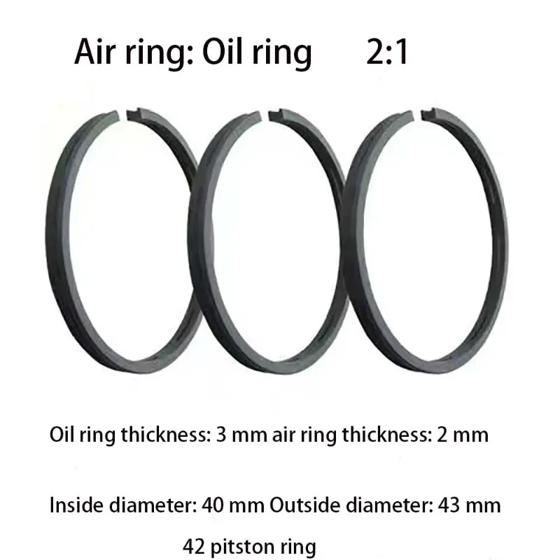 

Air Compressor Piston Ring Kit Oil Ring Air Pump Accessories Metal Pneumatic Parts 42/47/48/50/51/65mm