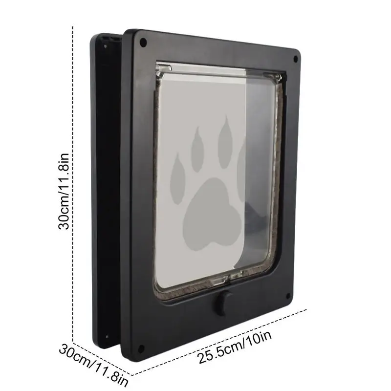 Pet Door For Wall Inner Frame Flap Dog Door 4-Way Locks All-Weather Insulated Dog Cat Doors Easy To Install For Wall
