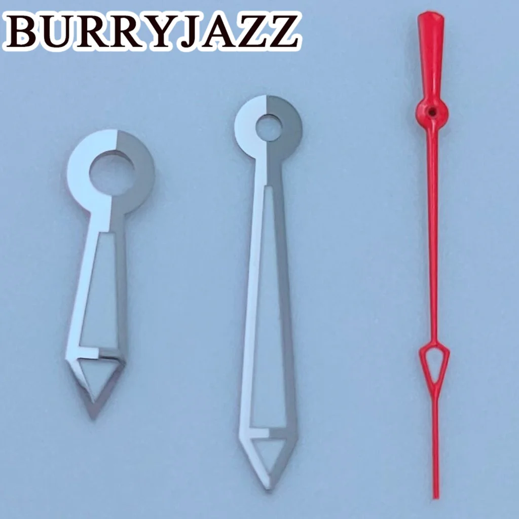 

BURRYJAZZ NH35 NH36 NH38 7S26 7S36 4R35 4R36 часы серебряные красные стрелки зеленые светящиеся