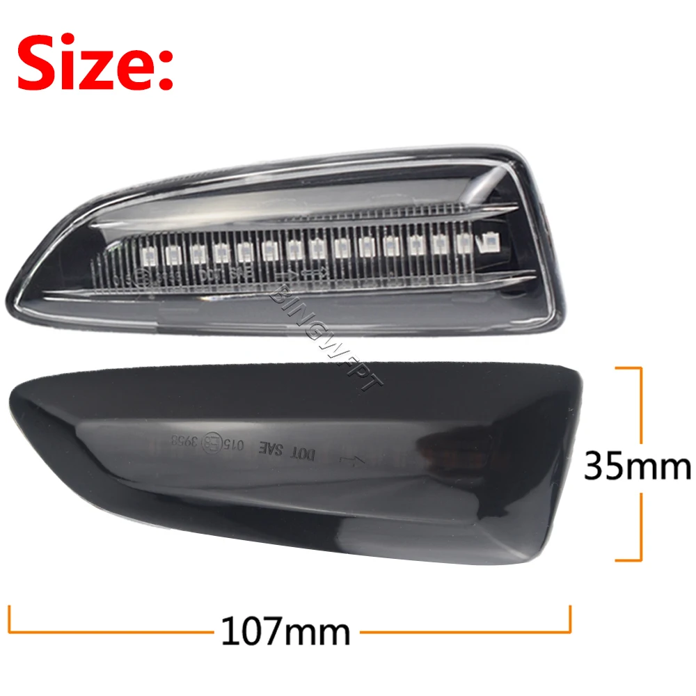 Coppia Di Luci Led Laterali Dinamiche Per Parafango, Compatibili Con Opel Astra J/K, Crossland X, Grandland X, Insignia B, Zafira C - 4