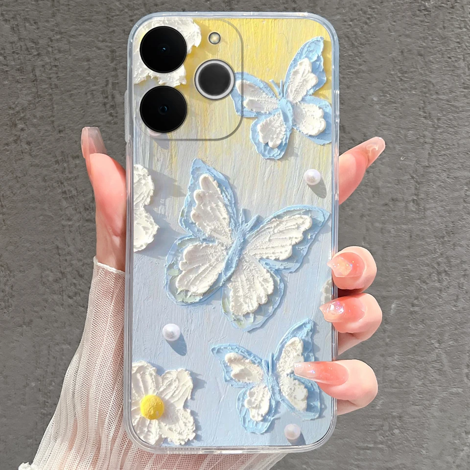 Cat Whale Anti-Fingerprint Transparent Phone Case