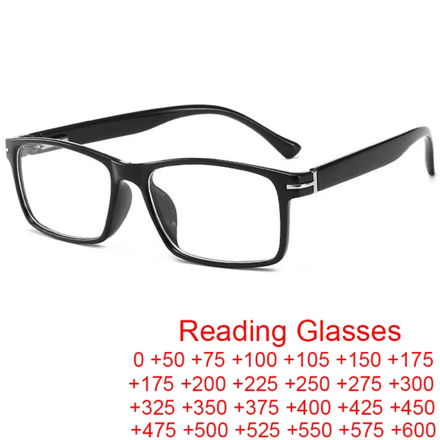 Square Vintage Reading Glasses  Big Frame Glasses Reading - Vintage Square  Anti Blue - Aliexpress