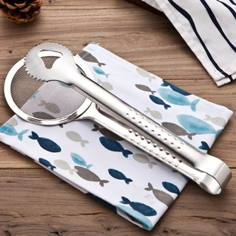 Kitchen Accessories Multifunction Stainless Steel Sieve Filter Spoon Fried Food Oil Strainer Clip Handheld Cooking Tools Gadgets oil strainer